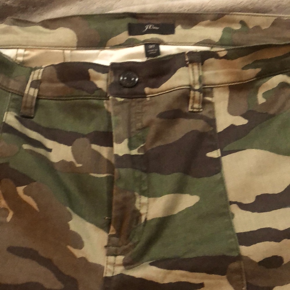 J. Crew Tall Cargo Toothpick Pant in Camo Print